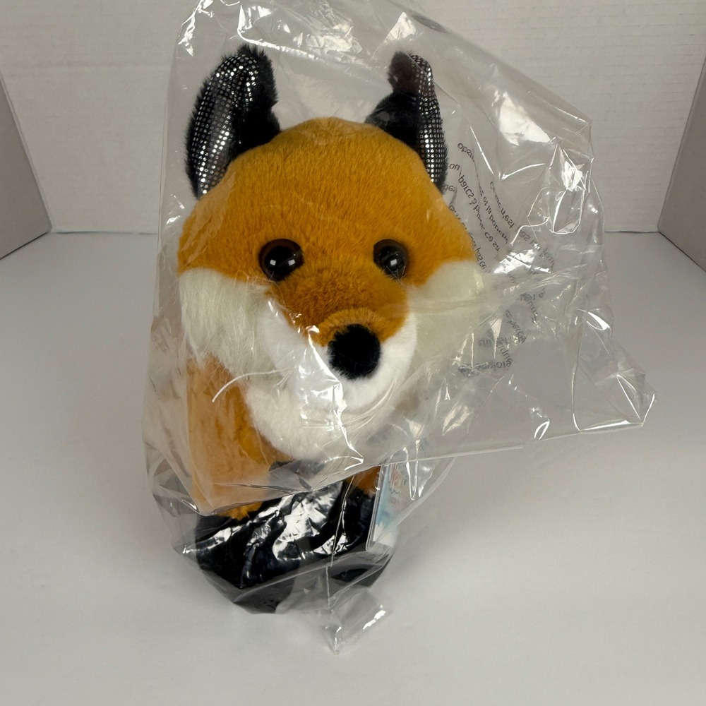 New 2025 Webkinz Plush Fox NWT in bag And 2 Unique adoption Codes unopened 8.5"